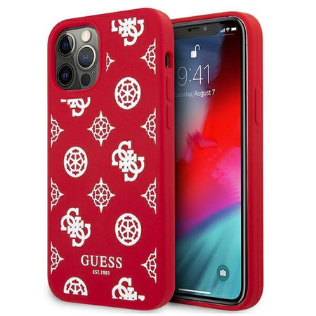 Guess GUHCP12LLSPEWRE iPhone 12 Pro Max 6,7" czerwony/red hard case Peony Collection