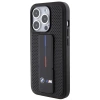 Etui BMW Grip Stand Smooth & Perforated na iPhone 15 Pro Max - czarne
