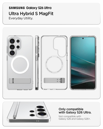 Spigen Ultra Hybrid S MagSafe, clear white - Samsung Galaxy S26 Ultra