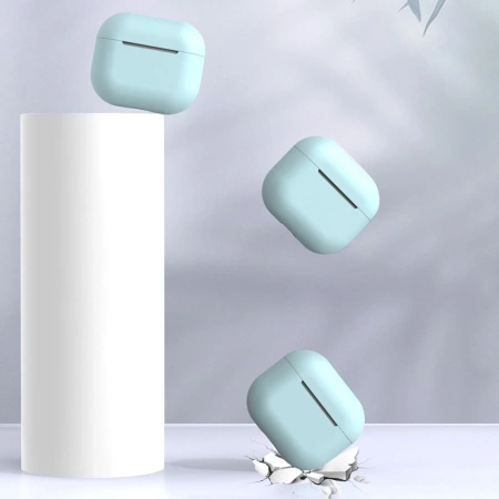HURTEL ETUI DO AIRPODS 1 2 SILIKONOWY POKROWIEC Z BRELOKIEM KARABIŃCZYK