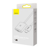 Baseus Lite Series przejściówka adapter HDMI do VGA + mini jack 3,5mm / zasilanie micro USB czarny (WKQX010101)