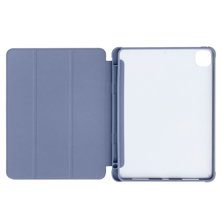 Stand Tablet Case etui Smart Cover pokrowiec na iPad mini 2021 z funkcja podstawki niebieski