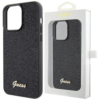 Etui Guess Disco Metal Script na iPhone 11 / Xr - czarne