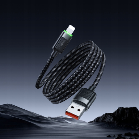 MCDODO ŁADOWARKA KABEL USB LIGHTNING SZYBKIEGO ŁADOWANIA DO IPHONE 1M LED