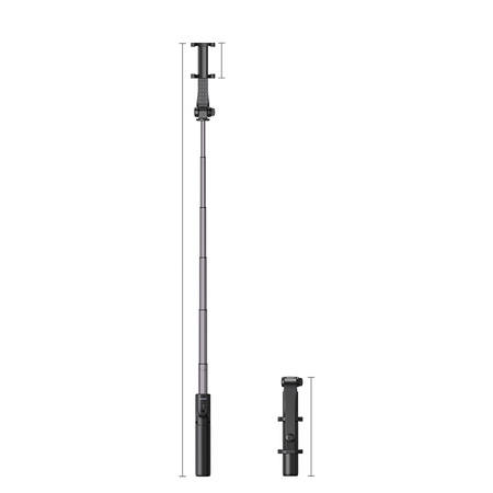 Ugreen selfie stick rozsuwany statyw teleskopowy z pilotem Bluetooth czarny (LP508)