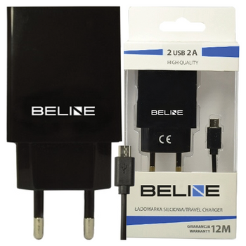BELINE ŁADOWARKA SIECIOWA 2XUSB MICROUSB DO TELEFONÓW XIAOMI HUAWEI 2A