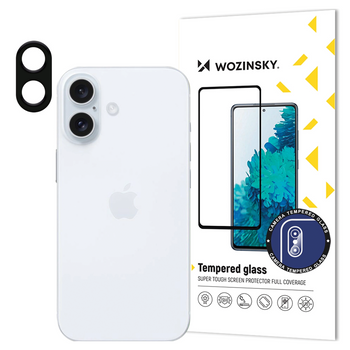 WOZINSKY SZKŁO HARTOWANE FULL CAMERA GLASS DO IPHONE 16 9H WYSOKA OCHRONA