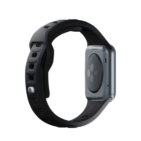 38/40/41/42 mm Black (small) - 3mk Silicone Watch Strap for Apple