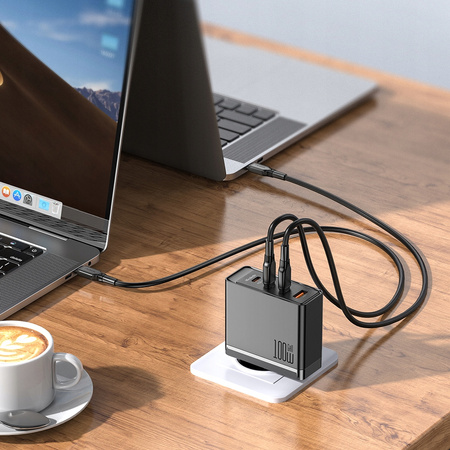 MCDODO SZYBKA ŁADOWARKA SIECIOWA GAN DO MACBOOK 4X USB-C USB 100W KABEL 2M