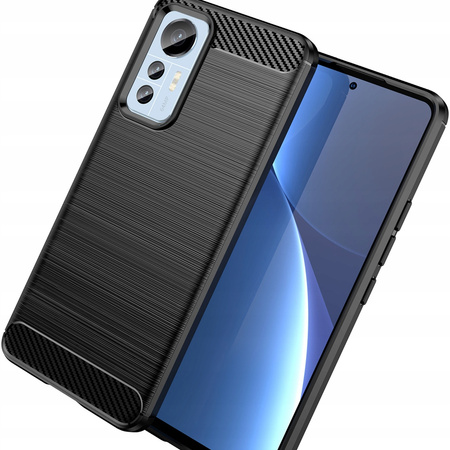 HURTEL POKROWIEC CARBON CASE DO XIAOMI 12 LITE ELASTYCZNY KARBONOWY OCHRONA