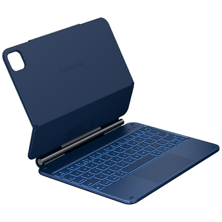 Etui Typecase Edge z klawiaturą do iPad Air 11" 2024/2025 błękitny pacyfik