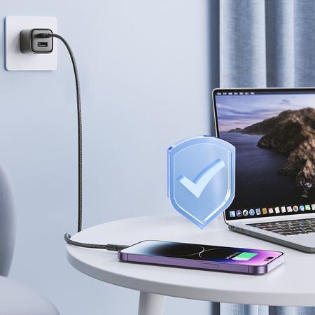 Joyroom kabel USB C - Lightning 20W Surpass Series do szybkiego ładowania i transferu danych 1,2 m czarny (S-CL020A11)