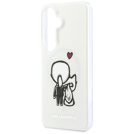 Etui Karl Lagerfeld IML Karl&Choupette   MagSafe do Samsung Galaxy S26 przezroczysty