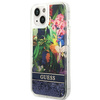 Guess GUHCP14MLFLSB iPhone 14 Plus 6,7" niebieski/blue hardcase Flower Liquid Glitter