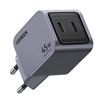 UGREEN ŁADOWARKA SIECIOWA NEXODE PRO 45W 2x USB-C DO LAPTOP TELEFON PD 3.0