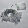 Lampki choinkowe LED snowflake/star -    6m/40 lampek ciepłe białe/warm white zasilane bat. 3xAA EHD-LS05