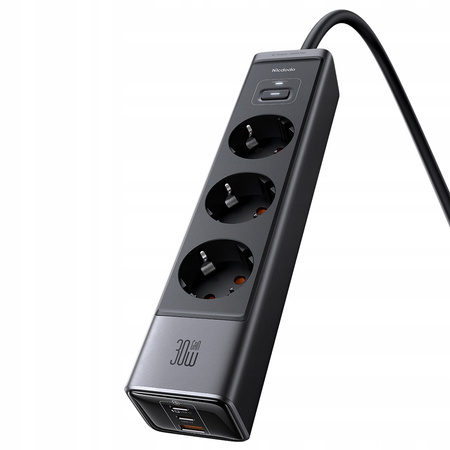 MCDODO ŁADOWARKA SIECIOWA LISTWA ZASILAJĄCA GAN TYP C 6X USB-C USB AC 1,5M