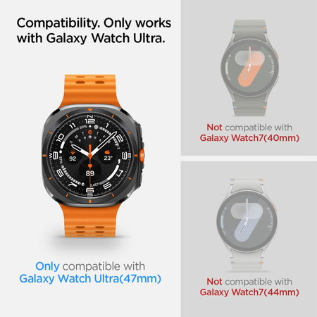 SPIGEN SZKŁO HARTOWANE DO GALAXY WATCH ULTRA 47 MM 2-PACK ŁATWE W MONTAŻU