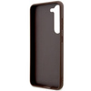Etui Guess GUHCS23SG4GFBR S23 S911 - brązowe 4G Metal Gold Logo