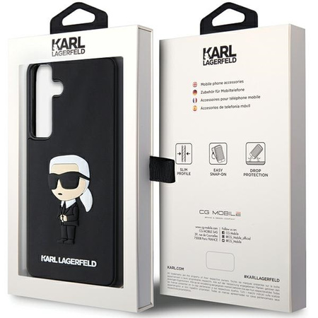 KARL LAGERFELD CASE HARDCASE DO SAMSUNG GALAXY S24 S921 3D RUBBER IKONICZNE