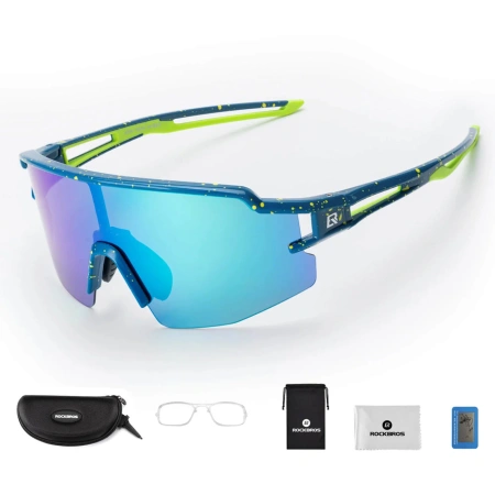 ROCKBROS OKULARY ROWEROWE POLARYZACYJNE Z OCHRONĄ UV DO ROWERU WKŁADKA