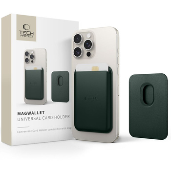 TECH-PROTECT MAGWALLET MAGSAFE UNIVERSAL MAGNETIC CARD HOLDER KHAKI