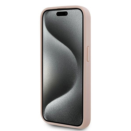 KARL LAGERFELD CASE DO IPHONE 15 PRO MAX 6.7 LEATHER MONOGRAM METAL LOGO