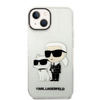 Karl Lagerfeld KLHCP14MHNKCTGT iPhone 14 Plus 6,7" transparent hardcase Gliter Karl&Choupette