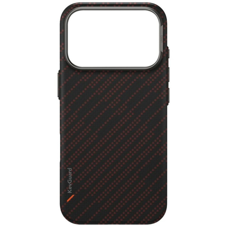 Etui UNIQ Keva EDGE do iPhone 17 Pro Magclick Charging pomarańczowy