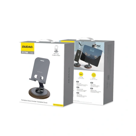 DUDAO PODSTAWKA DO TELEFONU F17M METALOWA DO IPHONE 12 13 14 Z OBROTEM 360°