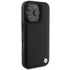 BMW BMHMP16LSLLBK iPhone 16 Pro 6.3czarny/black hardcase Leather Hot Stamp MagSafe