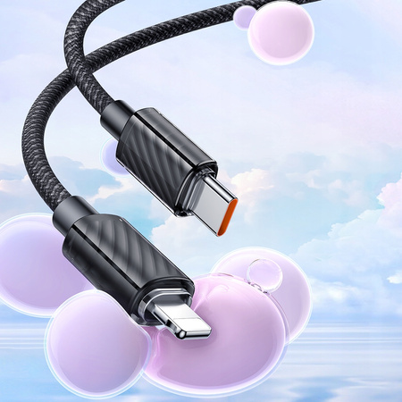 MCDODO ŁADOWARKA KABEL USB-C LIGHTNING DO IPHONE 11 12 13 14 PRO 1M CZARNY