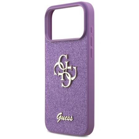GUESS ETUI FIXED GLITTER BIG 4G DO IPHONE 17 PRO MAX ELEGANCKA OCHRONA