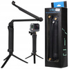 HURTEL STATYW MONOPOD 3 W 1 DO GOPRO UCHWYT DO SELFIE Z REGULACJĄ WYSOKOŚCI