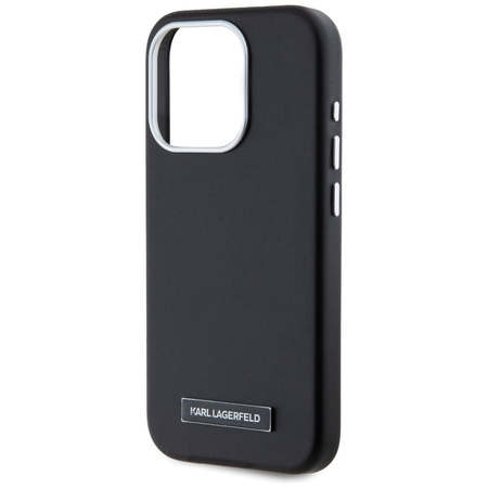 KARL LAGERFELD ETUI CASE MAGNETYCZNE DO IPHONE 15 PRO MAX Z METALOWĄ PŁYTKĄ