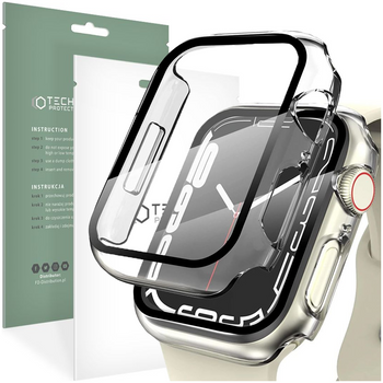 TECH-PROTECT ETUI DO APPLE WATCH 7 8 9 41MM DEFENSE360 OCHRONNE PRZEJRZYSTE