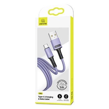 USAMS KABEL USB-C 2A DO TELEFONÓW 1M Z SZYBKIM ŁADOWANIEM FAST CHARGE