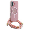 GUESS ETUI HARDCASE DO IPHONE 16 6.1 CROSSBODY CORD SCRIPT DO MAGSAFE