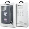 Etui Karl Lagerfeld IML Crossbody Karl&Choupette Head do iPhone 16 Pro czarny