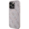Etui Guess 4G Collection Leather Metal Logo MagSafe na iPhone 14 Pro Max - różowe