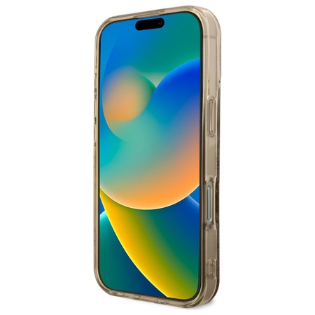 GUESS ETUI HARDCASE DO IPHONE 16 PRO DO MAGSAFE Z WZOREM PEONY NA TLE 4G