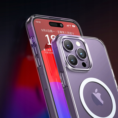 MCDODO ETUI MAGNETYCZNE CLEAR CASE WZMOCNIONE DO MAGSAFE IPHONE 15 PRO MAX