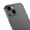 Baseus Frosted Glass Case etui pokrowiec do iPhone 13 sztywna obudowa z żelową ramką czarny (ARWS000901)