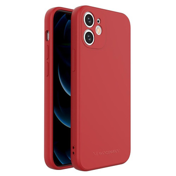 Wozinsky Color Case silikonowe elastyczne wytrzymałe etui iPhone 12 mini czerwony