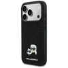 Etui Karl Lagerfeld Rhinestones          Karl&Choupette Pin do iPhone 17 Pro czarny