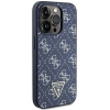 Etui Guess 4G Triangle Metal Logo na iPhone 15 Pro - niebieskie