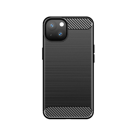 Carbon Case elastyczne etui pokrowiec iPhone 13 mini czarny