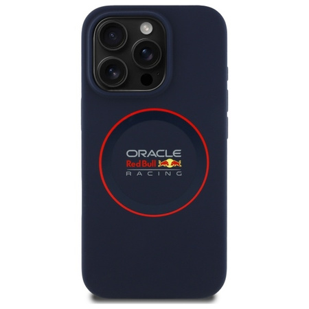 Red Bull RBHMP16X24SIILVR iPhone 16 Pro Max 6.9 hardcase granatowy/navy Silicone Red Ring MagSafe
