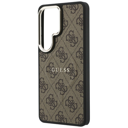 Etui Guess 4G Embossed Ring MagSafe do   Samsung Galaxy S26 Ultra brązowy
