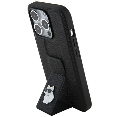 KARL LAGERFELD KLHCP14LGSACHPK ETUI HARDCASE DO IPHONE 14 PRO 6,1 GRIPSTAND